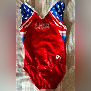 GK USA Gymnastics Leotard, Child Large